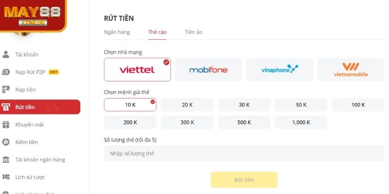 Rút Tiền MAY88 3 Mẹo rút tiền MAY88 thành công ngay từ lần đầu